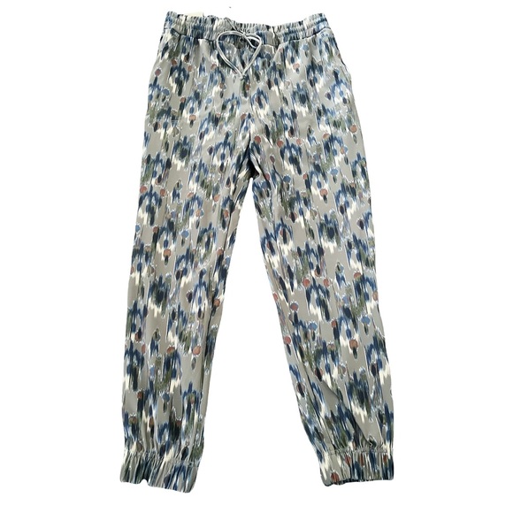 Rachel Zoe Pants - RACHEL ZOE Ikat Jogger Pants Gray Blue Medium